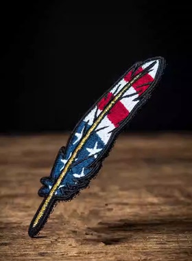 正品现货 MA LIBERTY QUILL 羽毛图案款臂章