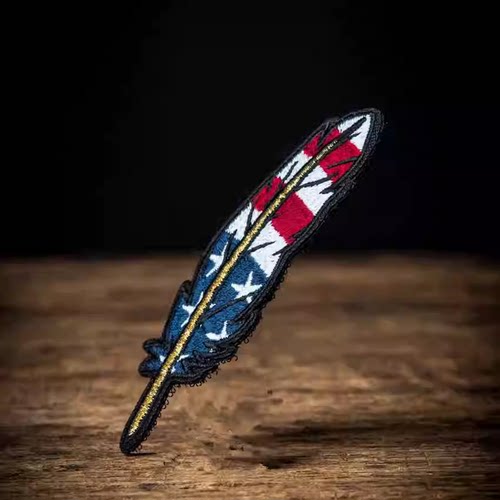 正品现货 MA LIBERTY QUILL 羽毛图案款臂章