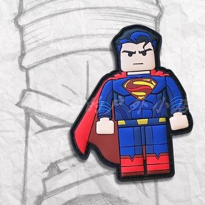 正品现货 BRICK FIG SUPERMAN PVC PATCH 超人款 限量版臂章