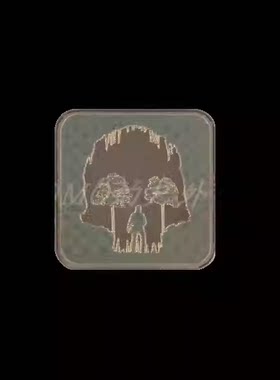 现货 TAD Ti Eye LT Defender Green Skull Cave方形 钛章