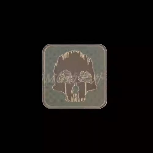 现货 TAD Ti Eye LT Defender Green Skull Cave方形 钛章