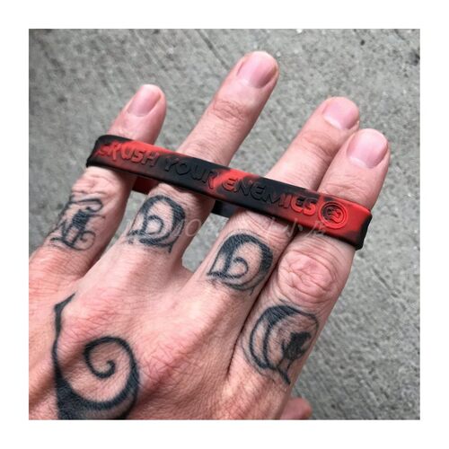 正品现货 CR Crush Your Enemies wristband 红色限量版腕带