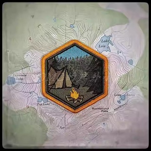 Campsite PDW 现货 露营地篝火图案臂章 Morale Patch 2019 正品