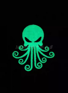 正品现货 PDW Punisher Kraken V5 Morale Patch 夜光士气章