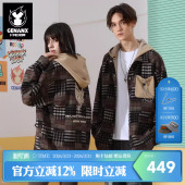 棉服 情侣装 GENANX闪电潮牌英伦风保暖棉衣外套男女款 2025秋冬新款