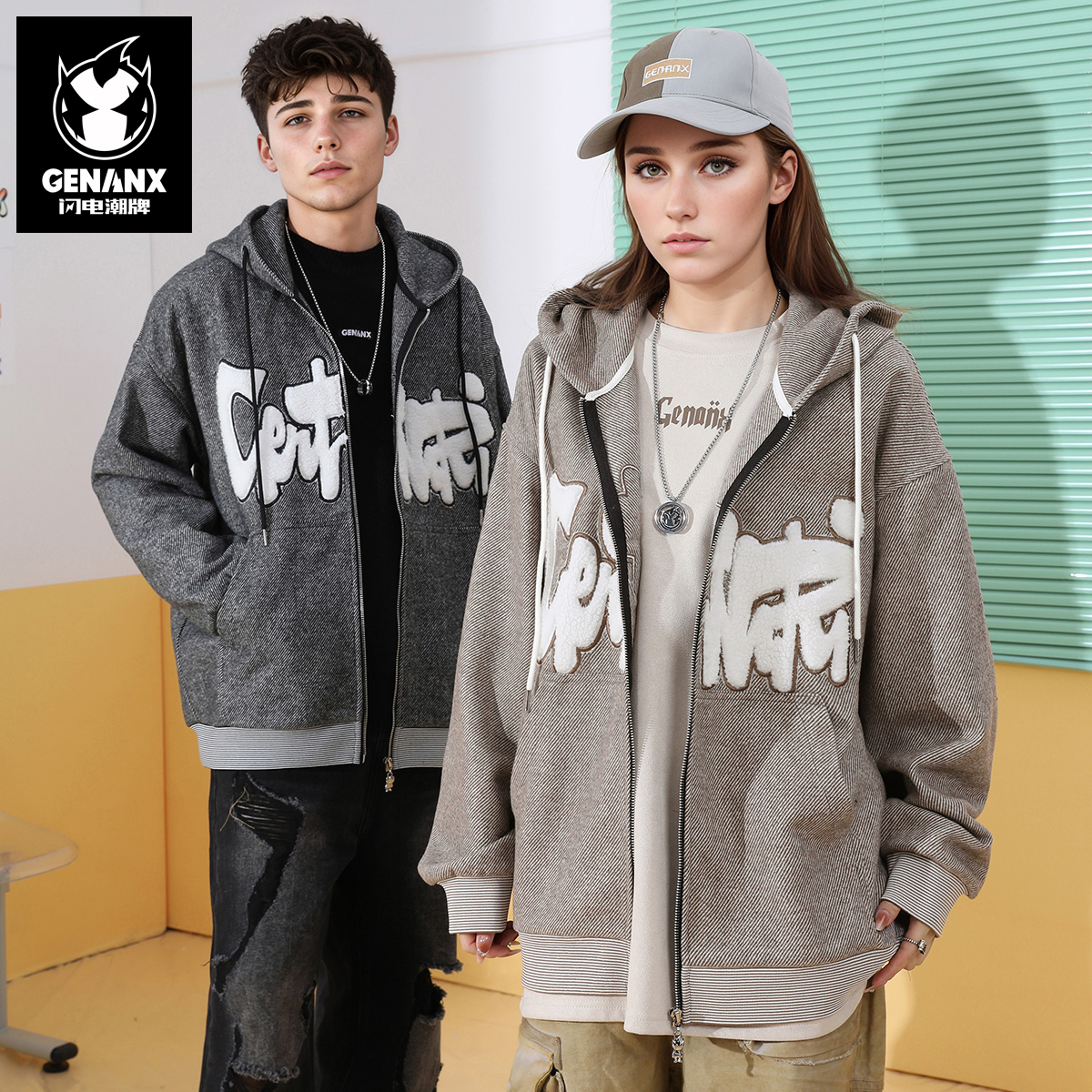GENANX闪电潮牌春季新款外套
