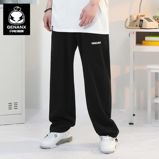 男时尚 GENANX闪电潮牌运动裤 简约百搭卫裤 新款 潮 男罗纹松紧带秋季