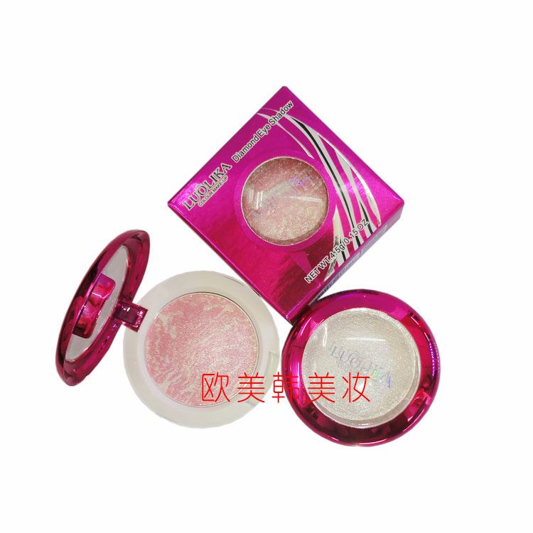 宝石闪烁单色烤眼影高光粉罗莉卡
