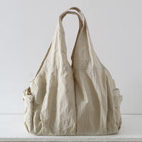 Japanese-style artistic, fresh and simple, large-capacity single-shoulder cloth bag, women's casual hand-held multi-pocket mommy bag, travel bag thumbnail 2