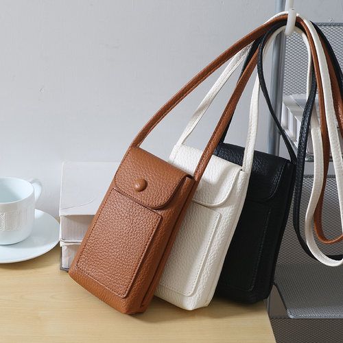 日式文艺复古简约轻便斜挎手机包