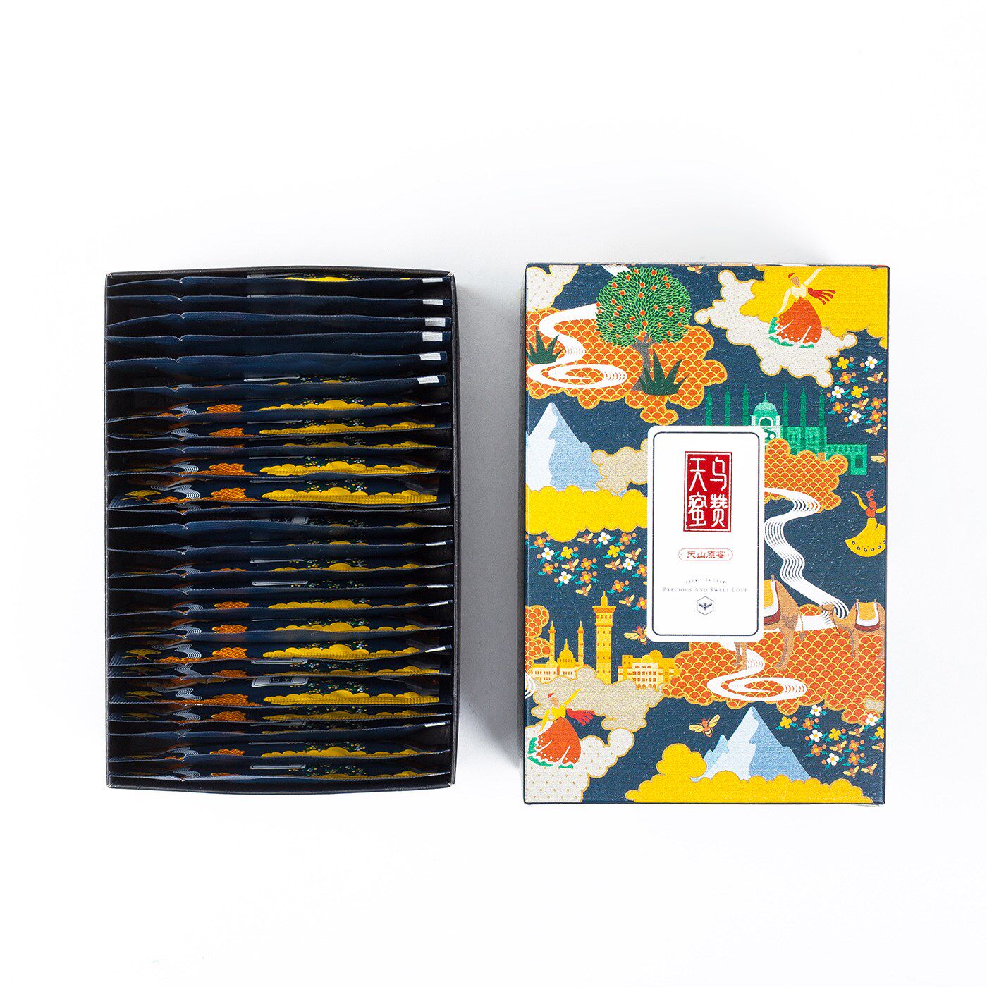乌赞天山原蜜袋装旅行装/新疆伊犁黑蜂蜂蜜/天山本草百花蜜袋装|msdalam kategori makanan berkhasiat tradisional, madu - dari Buy2taobao.com untuk memberikan perkhidmatan ejen Taobao profesional membeli