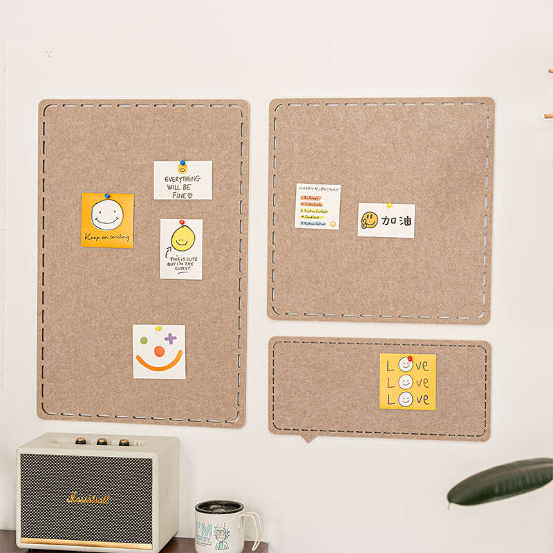 毛毡板墙贴照片墙作品展示板