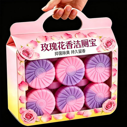 50块玫瑰香马桶洁厕宝去异味凝胶