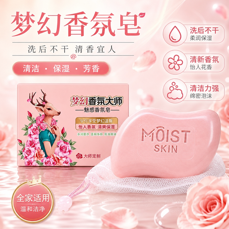 潭人魅惑香氛皂持久留香保湿