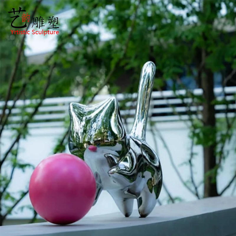 现货不锈钢抽象小动物别墅庭院