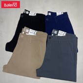 Baleno班尼路休闲裤 宽松直筒男休闲长裤 男装 款 纯棉简约经典 正品