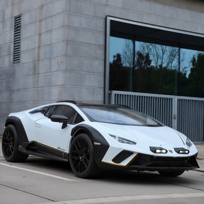 1:18正版授权剪刀门兰博基尼小牛埃文塔多合金男汽车模型四轮避震