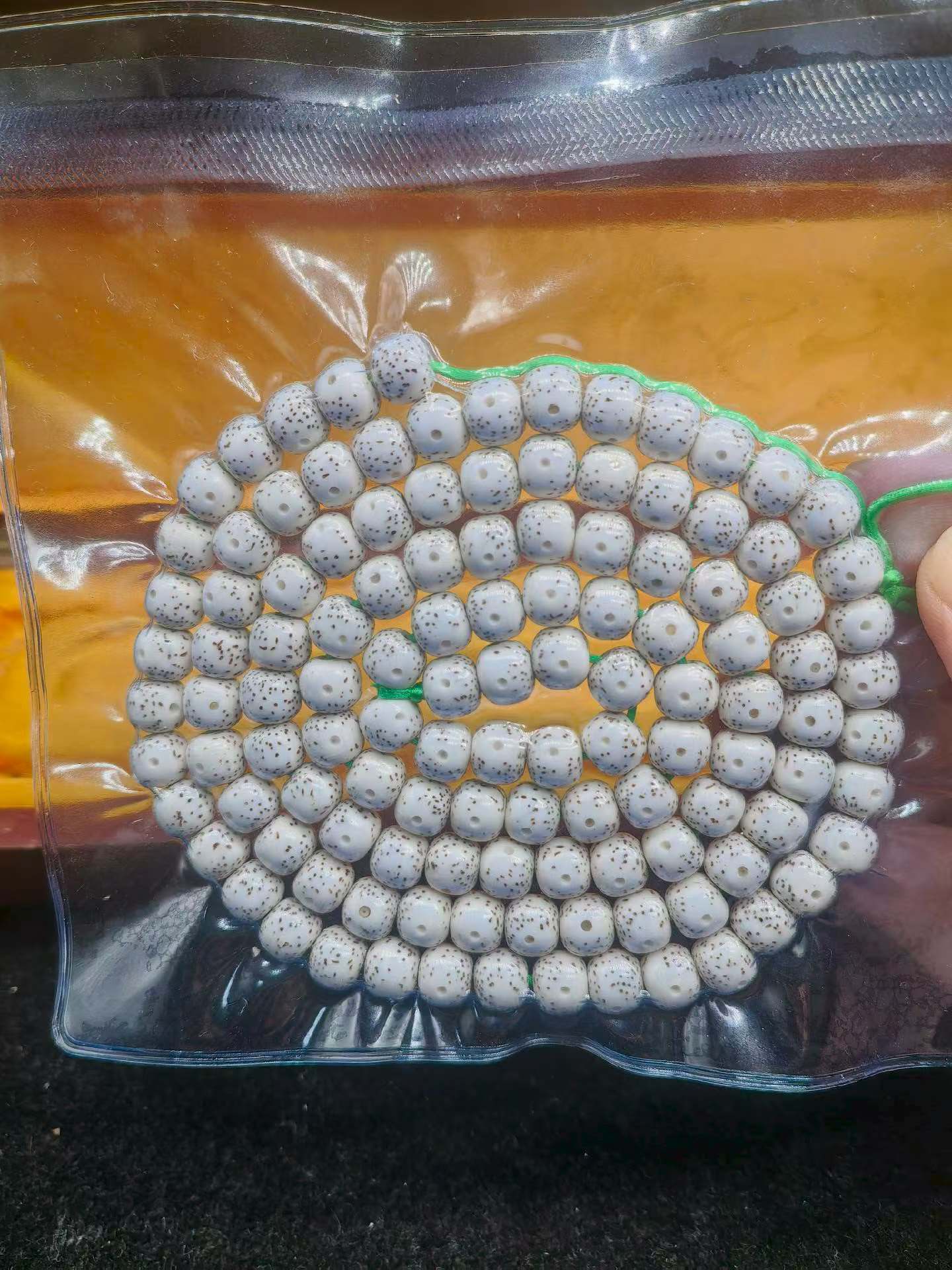 同枝果精选海南星月菩提原生态未脱脂高密8*9桶形120颗珠串