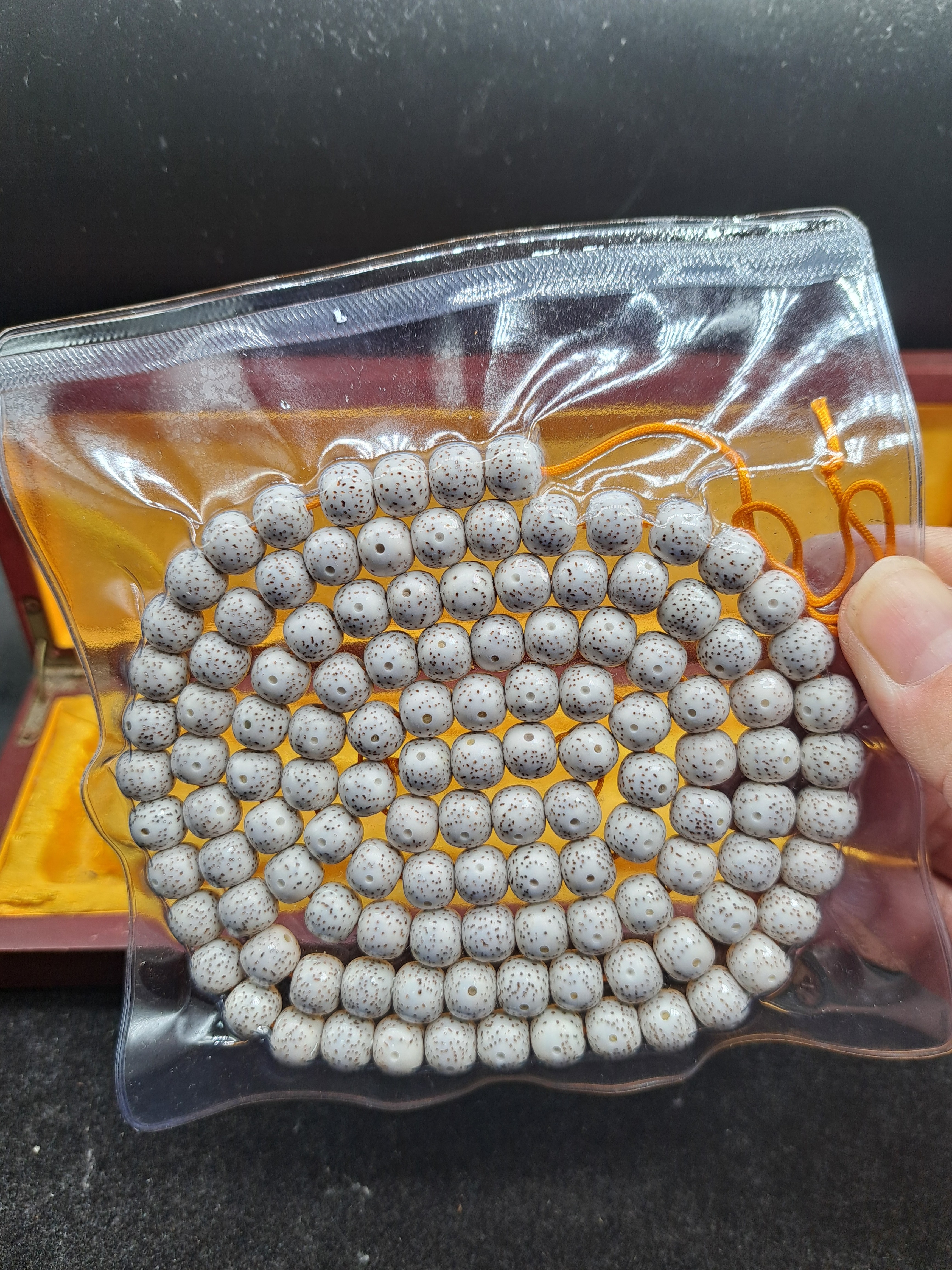 同枝果月朗星稀精选海南星月菩提原生态未脱脂高密9*10桶形120颗