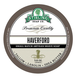 帝诗剃须皂 stirling soap haverford 烟草味男士剃须泡沫皂