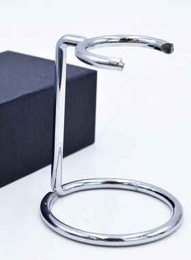 帝诗男士剃须刷支架胡刷挂架金属电镀银色