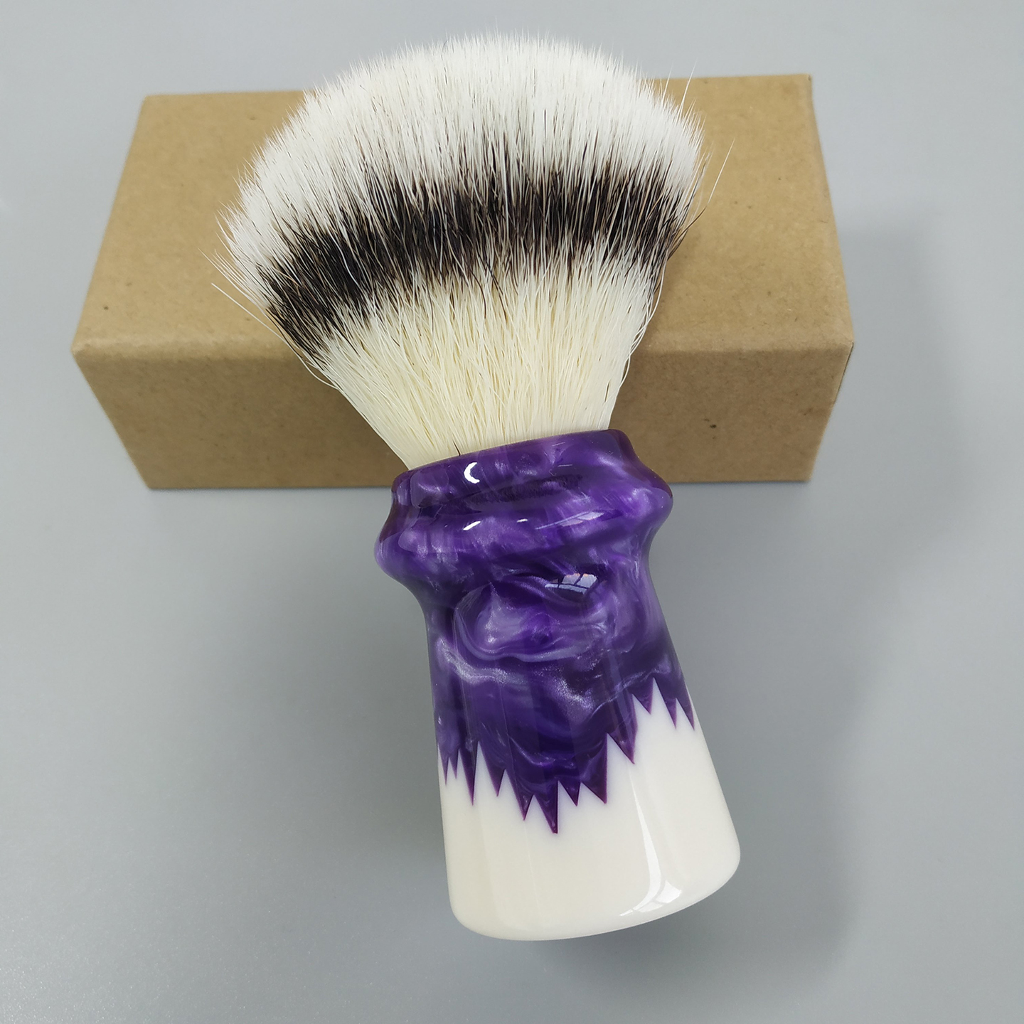 帝诗哎莎男士CN6裂空系列树脂手柄剃须刷剃须皂打泡沫胡刷