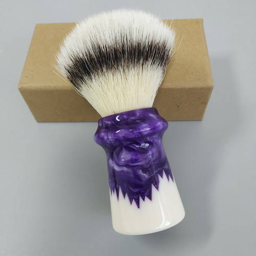 帝诗哎莎男士CN6裂空系列树脂手柄剃须刷剃须皂打泡沫胡刷