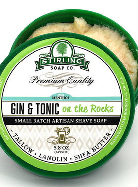 帝诗剃须皂斯特林金酒Gin Tonic on the Rocks加冰杜松子酒剃须皂