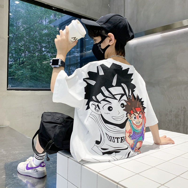 男童T恤短袖夏季纯棉2025新款儿童装夏装网红炸街半袖上衣大男孩,童装/婴儿装/亲子装,T恤,淘宝优惠券,粉丝福利购,淘宝优惠卷