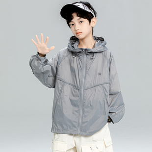 男童防晒衣服春夏季2026新款上衣中大儿童夏天外套薄款男孩夏装潮