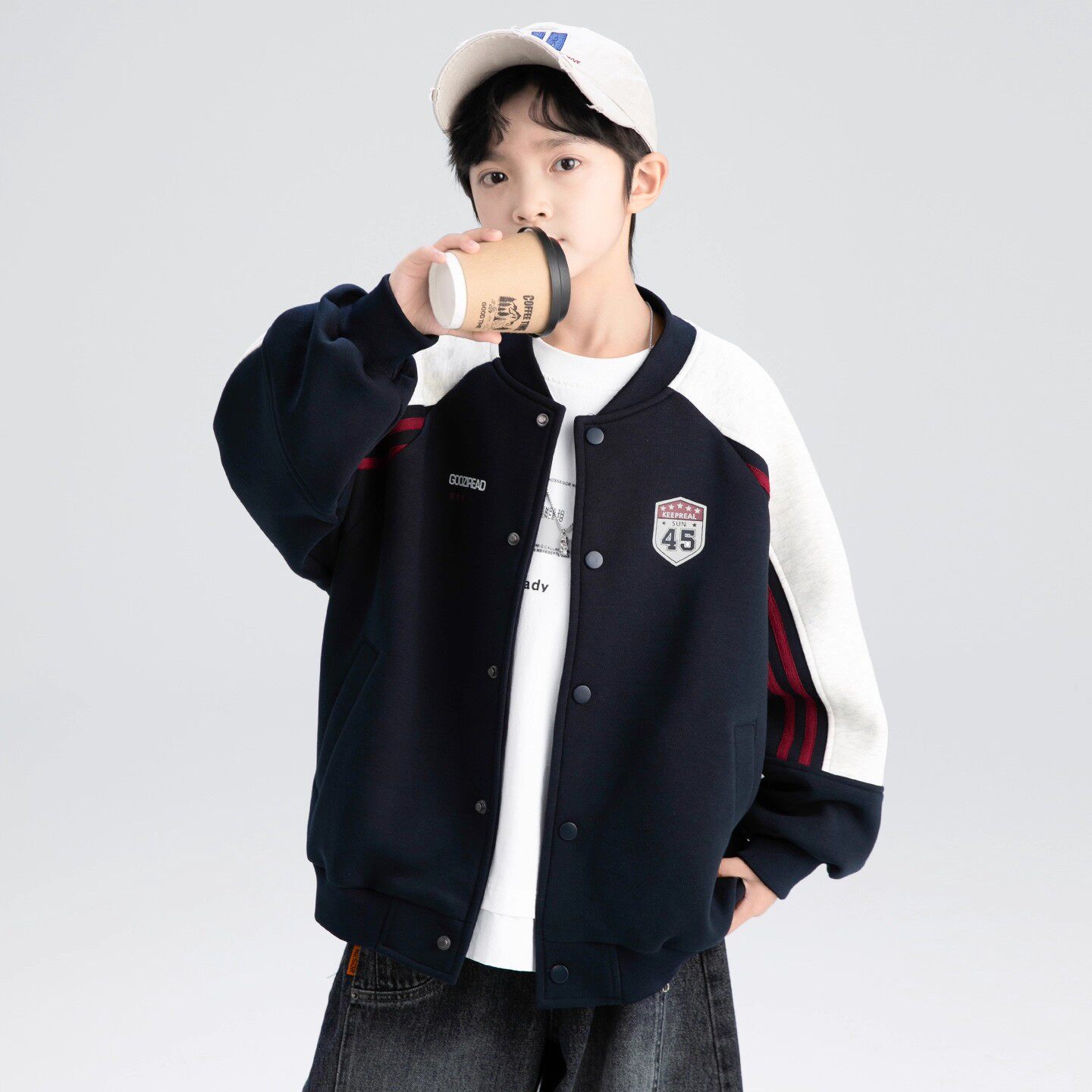 男童春秋装棒球服外套中大童运动