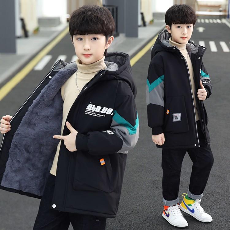 男童棉衣外套秋冬装派克服2025新款韩版儿童中大童加绒加厚棉服潮