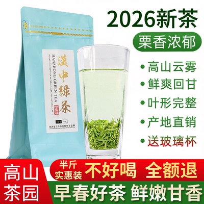2026明前毛峰陕西汉中炒青绿茶