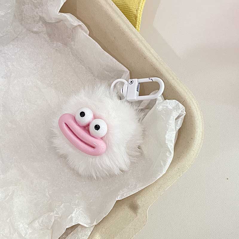 CUTE SAUSAGE MOUTH HAIRBALL KEYCHAIN FUNNY FUNNY COUPLE PENDANT CUTE STUDENT SCHOOL BAG ORNAMENT GIRLFRIEND GIFT
