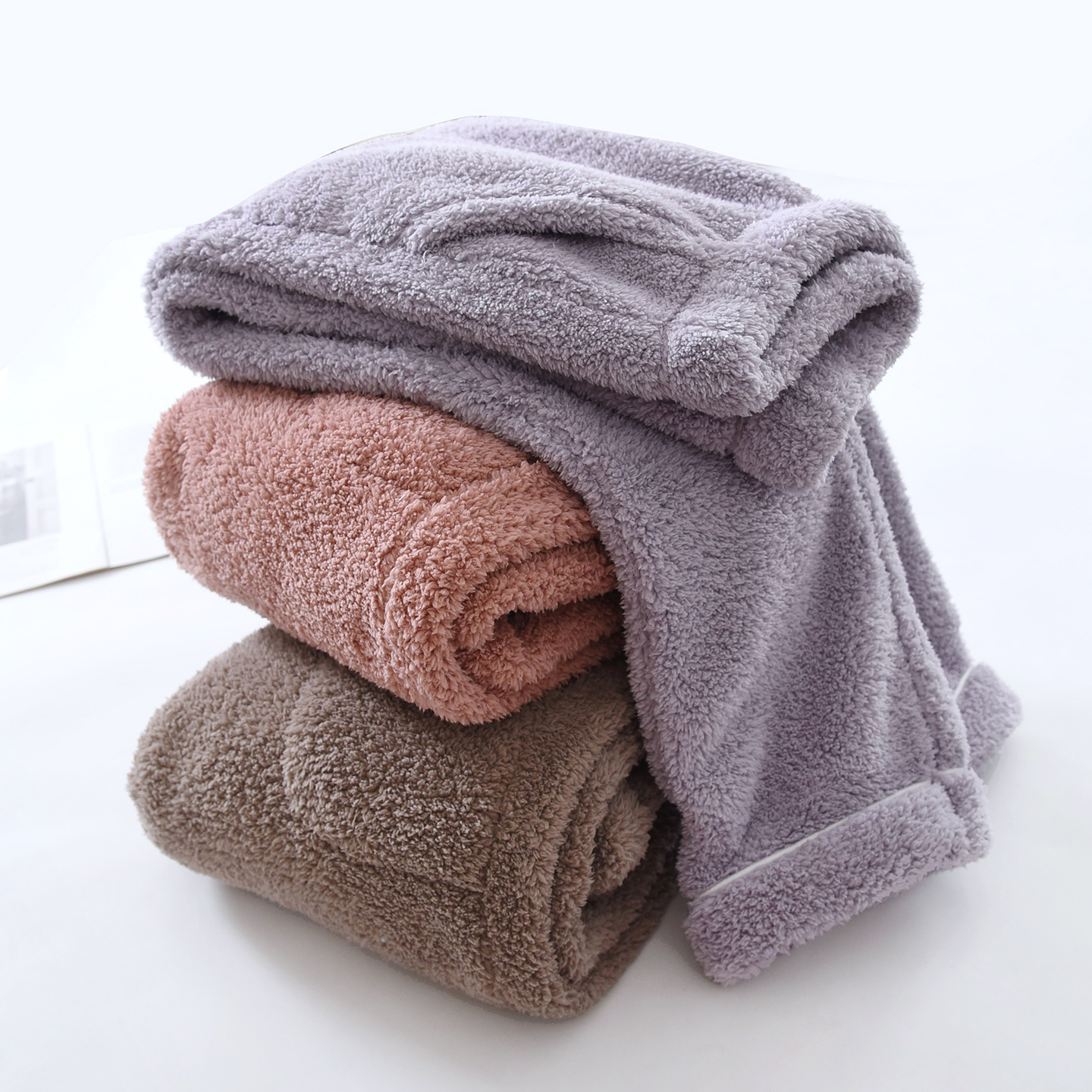 情侣加厚珊瑚绒睡裤冬保暖家居裤