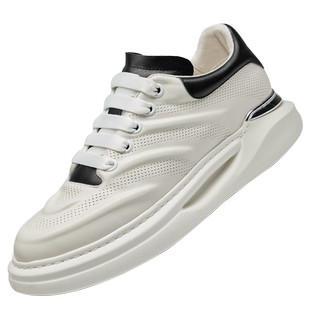 高哥增高运动鞋男款厚底鞋秋冬新款小白鞋麦坤隐形内增高休闲板鞋