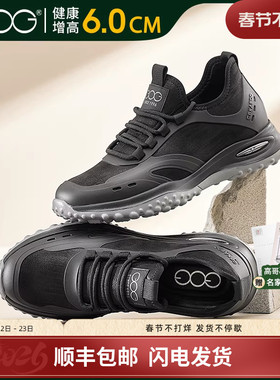 高哥增高鞋冬季新款休闲鞋百搭跑步鞋潮流内增高运动鞋小码36码