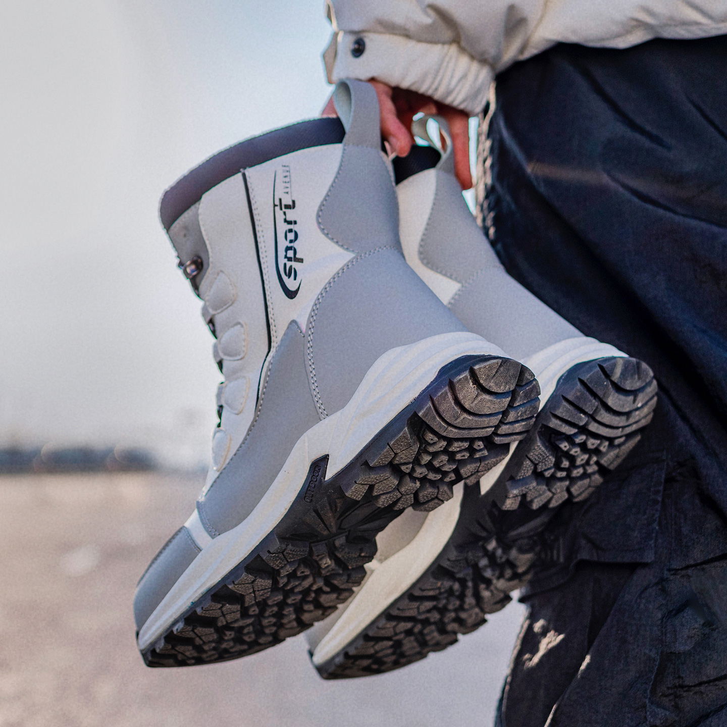 男女同款加绒保暖雪地靴