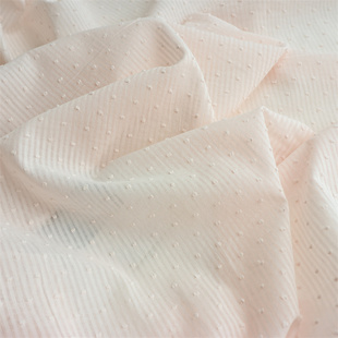 春夏出面空筘条剪花布料 粉色童装衣服 手工DIY布料