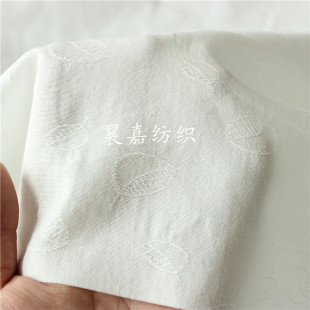 裙子面料 全棉提花布 衬衫 春秋款 床品布料 绣花布