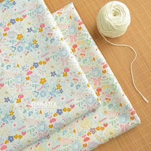 【彩花齐放】半米价 8安细帆布 宠物包包DIY手作手工纯棉面料