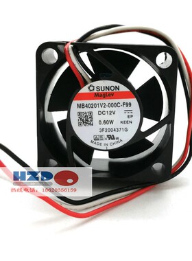 MB40201V2-000C-F99全新原装SUNON建准4020 12V 0.60W散热风扇