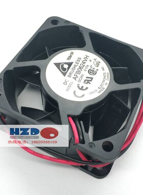 AFB0624VH全新原装Delta/台达6025 DC24V 0.17A散热风扇6CM2线
