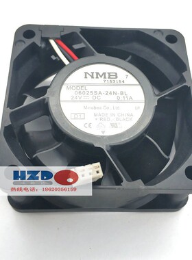 06025SA-24Q-BL原装6CM NMB 6025 24V 3线散热风扇06025SA-24N-BL
