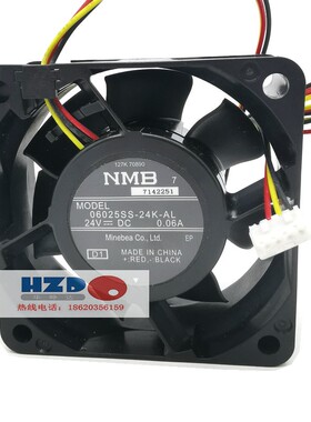 06025SS-24K-AL全新原装NMB 6025 24V散热风扇06025SS-24M-AL