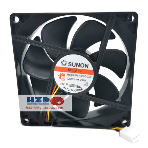 ME92251V1-000C-G99全新原装SUNON 9225 12V 2.0W 3线散热风扇