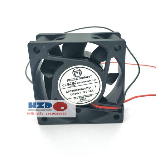 C6025H24BPLP1C -7原装PELKO 6025 24v 0.16a散热风扇6CM2线HZDO