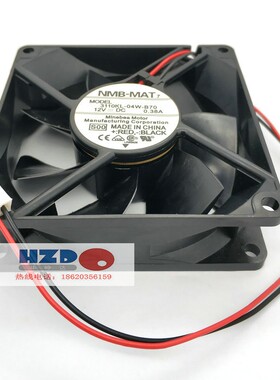 3110KL-04W-B70全新原装NMB 8025 12V 0.38A 2线散热风扇8CM厘米