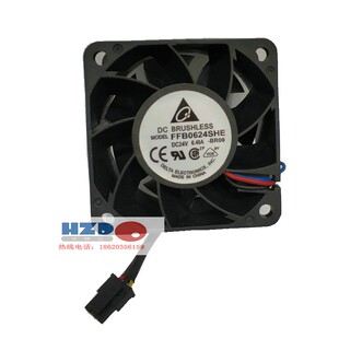 24v 6038 0.4A散热风扇3线6厘米 R00台达DELTA原装 FFB0624SHE