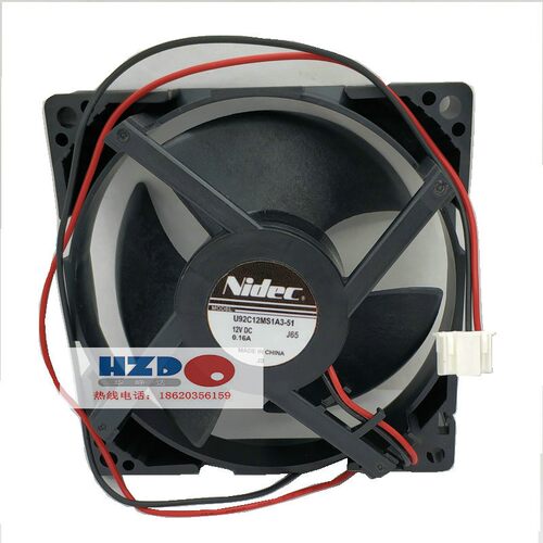 U92C12MS1A3-51全新NIDEC 12V 0.16A 9CM冰箱冷藏散热风扇